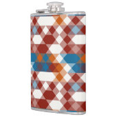 red white blue and orange geometric フラスク (左)