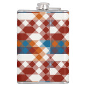 red white blue and orange geometric フラスク (裏面)