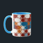 red white blue and orange geometric マグカップ<br><div class="desc">red white blue and orange geometric</div>