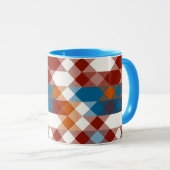 red white blue and orange geometric マグカップ (正面右)