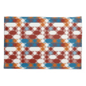 red white blue and orange geometric 枕カバー (裏面)