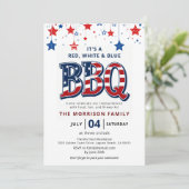Red, White, Blue BBQ 7月4日Independence 招待状 (スタンド正面)