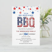 Red, White, Blue BBQ 7月4日Independence 招待状 (スタンド正面)