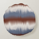 Red, White, & Blue Blended Modern Design ラウンドクッション (裏面)