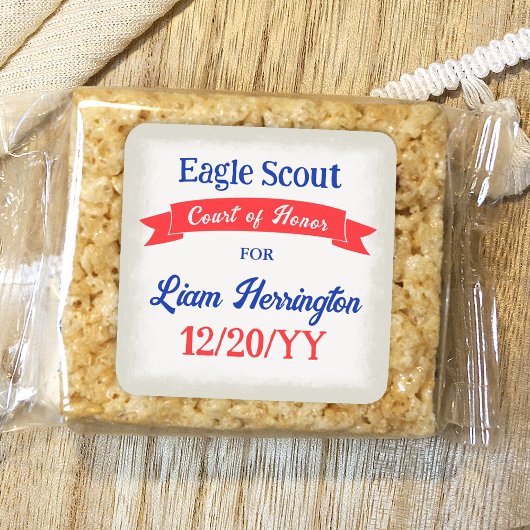 Red White Blue Celebration Sticker スクエアシール