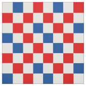 Red White Blue Checkered Pattern Design  ファブリック (見本)