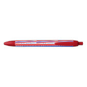 Red White Blue Circles Stripes  青ボールペン (裏面)