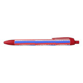 Red White Blue Circles Stripes  青ボールペン (トップ)