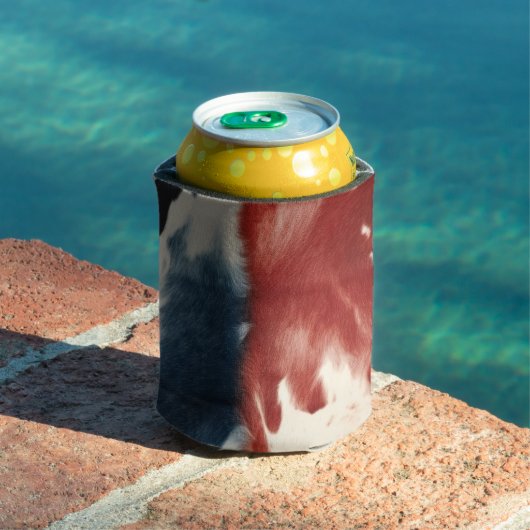 Red White Blue Cow Print 缶クーラー (インサイチュ プール)