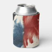 Red White Blue Cow Print 缶クーラー (缶正面)
