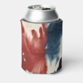 Red White Blue Cow Print 缶クーラー (缶裏面)