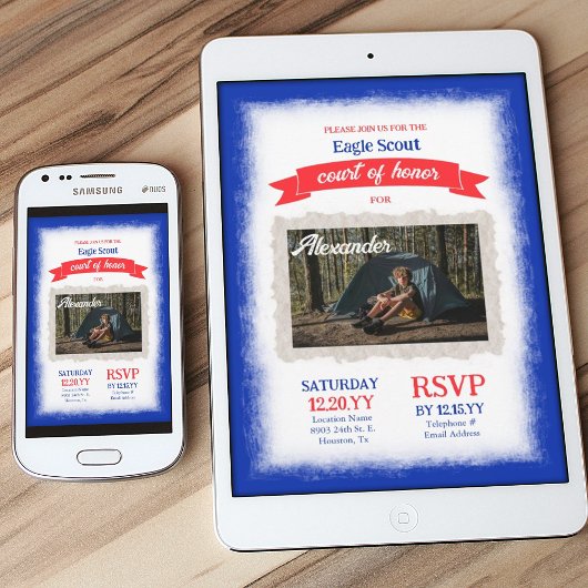 Red White Blue Eagle Scout Court of Honor Party