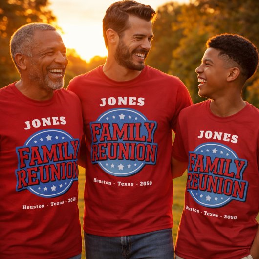 Red, White, Blue Family Reunion  Tシャツ