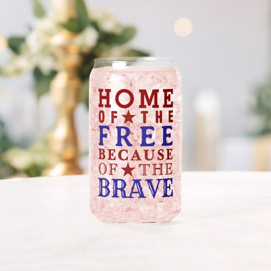 Red White Blue Fourth Of July ガラス缶 (インサイチュ (ウェディング))