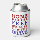 Red White Blue Fourth Of July Can Cooler 缶クーラー (缶正面)