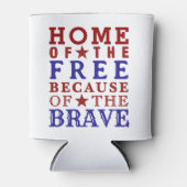 Red White Blue Fourth Of July Can Cooler 缶クーラー (正面)