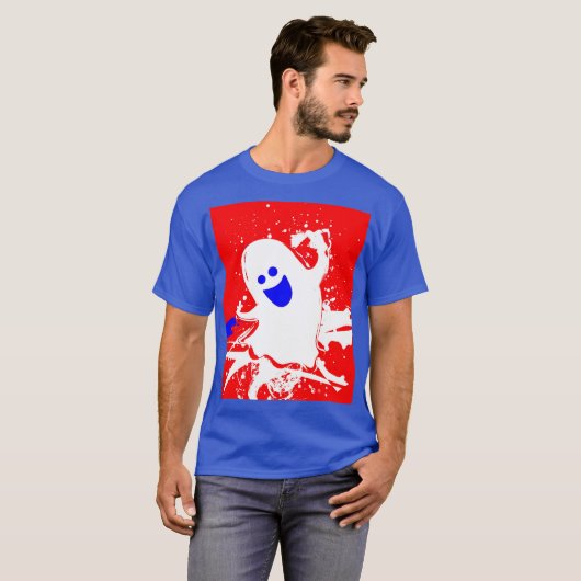 Red White Blue Gabbie the Ghost  Tシャツ (正面フル)