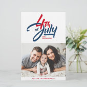 Red、White、Blue Happy Independence Day写真 (スタンド正面)