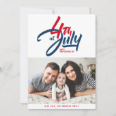 Red、White、Blue Happy Independence Day写真 シーズンカード (正面)