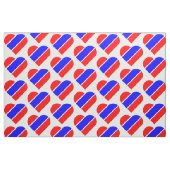 red white blue heart usa patriotic ファブリック (ファットクウォーター)