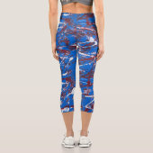 Red White Blue High Waisted Capris カプリレギンス (裏面)