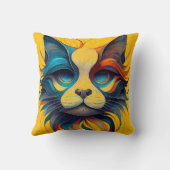 Red White & Blue Patriotic Cat クッション (裏面)