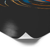 Red White & Blue Patriotic Cat ポスター (コーナー)