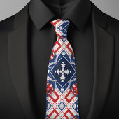 Red White Blue Patriotic Style ネクタイ