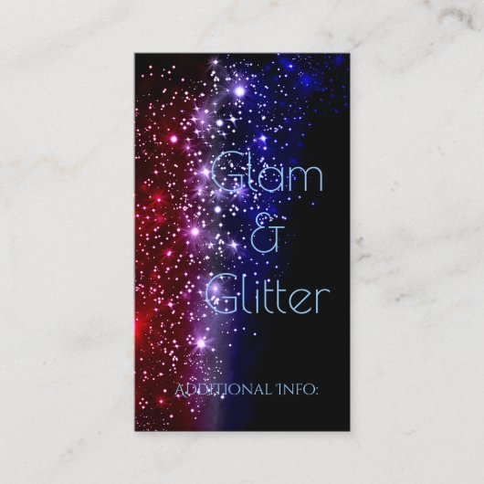 Red White & Blue Sparkle名刺2 名刺 (正面)