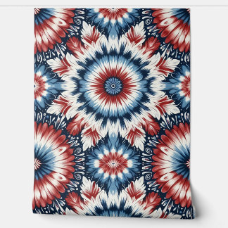 Red, White & Blue Tie-dye 壁紙