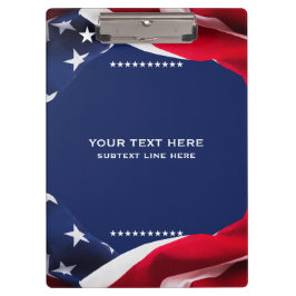 Red White & Blue-USA Flag Stars And Stripes 4 クリップボード