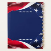 Red White & Blue-USA Flag Stars And Stripes 4 プランナー手帳 (裏面)
