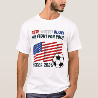 Red White Blue – USA Soccer Fan 2026 T-Shirt Tシャツ