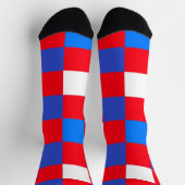 Red, White & Bold – Patriotic Crew Socks ソックス (上部)
