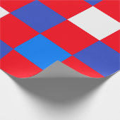 Red, White & Bold – Patriotic Independence Day ラッピングペーパー (角)