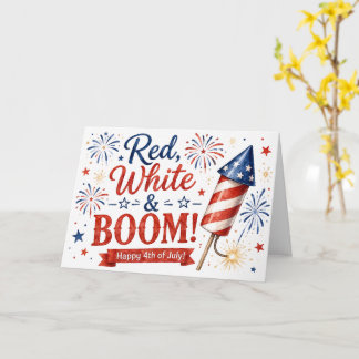 Red, White & Boom! 愛国ギーティングカード カード