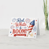 Red, White & Boom! 愛国ギーティングカード カード (正面)