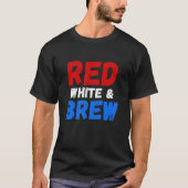 RED WHITE & BREWメンズアユニセックスメおもしろいリカTシャツ Tシャツ (正面)