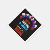 Red White & Brew 7月4日BBQパーティー スタンダードカクテルナプキン (角)