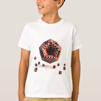 Red & White Checkerboard Geometric Objects Tシャツ