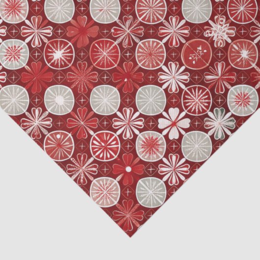 Red White Christmas Candy Pattern#13 ID1009 薄葉紙 (詳細)