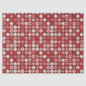 Red White Christmas Candy Pattern#13 ID1009 薄葉紙 (正面)