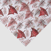 Red White Christmas Tree Pattern#4 ID1009 薄葉紙 (詳細)