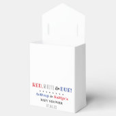 Red, White & Due! 7月4日のベビーシャワー フェイバーボックス (オープン)