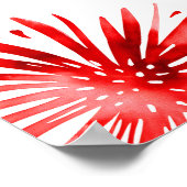 Red White & Due Gender Neutral Baby Shower Welcome ポスター (角)