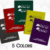 Red White Family Name Board Game Scorebook ノートブック