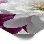 Red & White Flower Wall Art – Elegant Floral Decor ポスター (角)