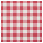 Red & White Gingham Plaid ファブリック (見本)