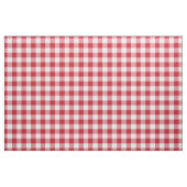 Red & White Gingham Plaid ファブリック (ファットクウォーター)