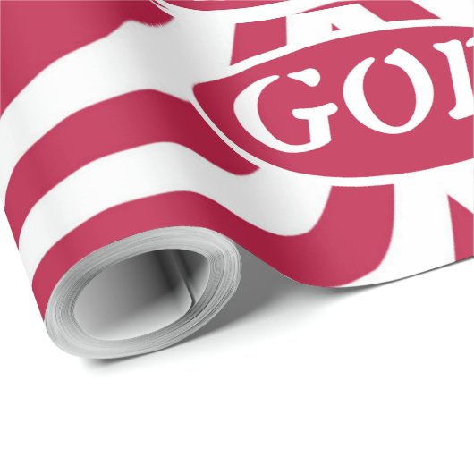 Red & White God Is Love - Christmas Scripture Star ラッピングペーパー (ロールコーナー)